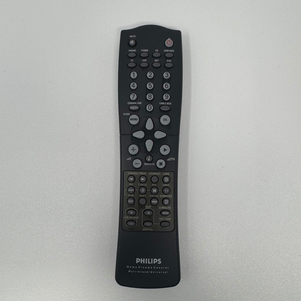 Philips Home Cinema Control Multibrand Universal Remote Black RT24101/01B